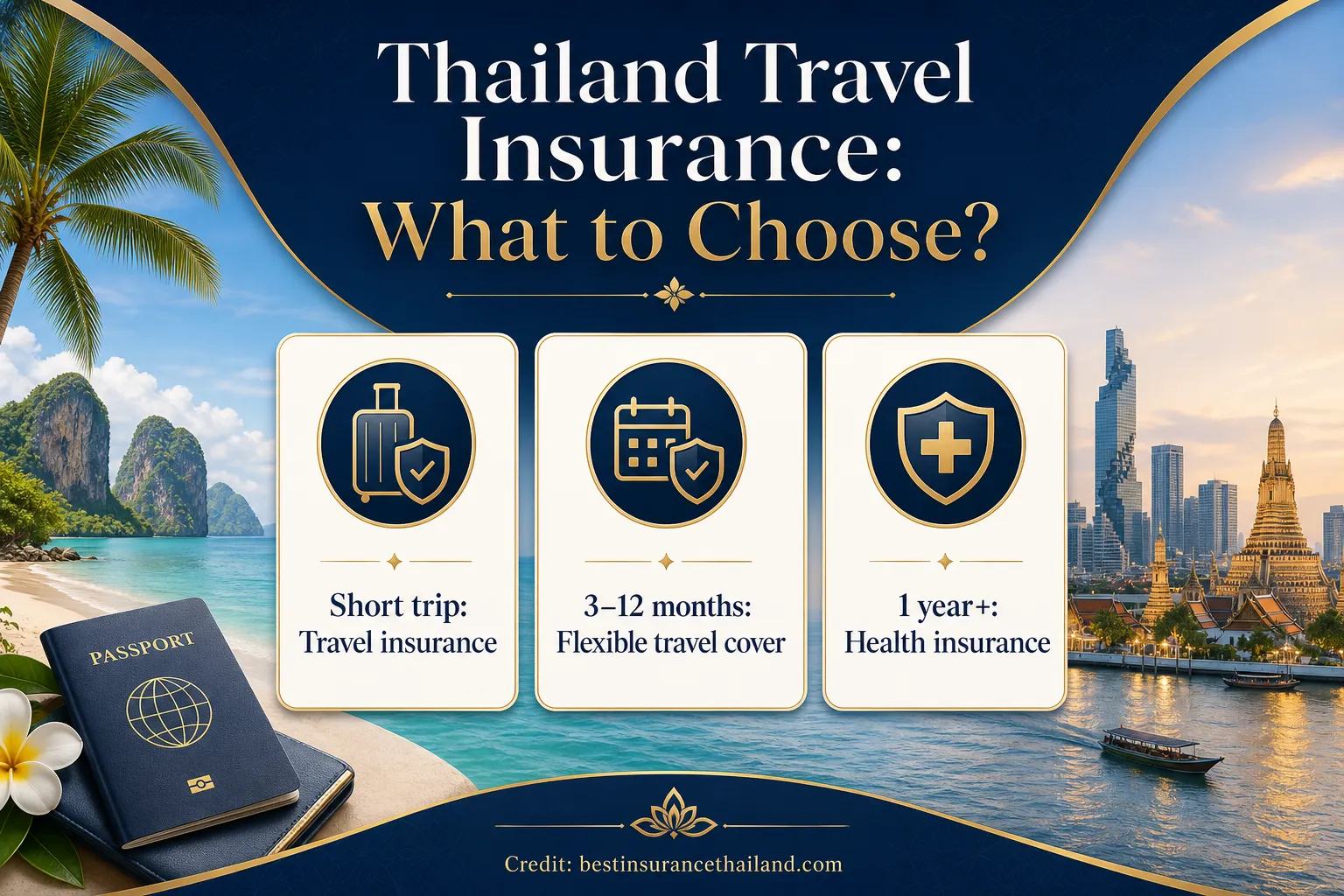 Thailand travel insurance decision guide for short trips, flexible stays and long-term health insurance