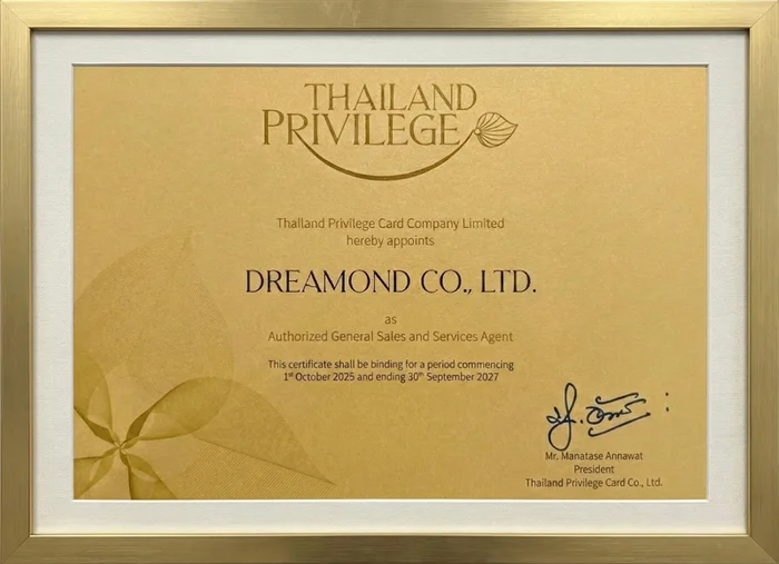 Thailand Elite — Official GSSA Certificate from Thailand Privilege Card Co., Ltd.